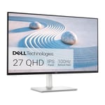 Dell S2725DS 27" QHD (2560x1440) Écran PC, 100Hz, IPS, 4ms, 99% sRGB, Réglage en Hauteur, Haut-parleurs intégrés, DisplayPort, 2X HDMI, Garantie 3 Ans, Blanc