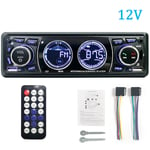 Auto 1din Radio Audio Bluetooth Stereo MP3-soitin FM-vastaanotin 60Wx4 Tuki Puhelimen lataus AUX/USB/TF-kortti kojelaudassa