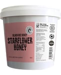 Black Bee Honey - Starflower Pure Raw Honey, British Borage Light Sweet Subtly Floral, Unprocessed, Single Source from Hive to Jar, Never Blended - Delicious on Toast or Soothing in Drinks, 1Kg Tub