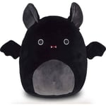 Squishmallow Bat Leksak 12 tum Squishmallows Stora Djur Plyschdocka, Gosedjur, Helgdag Födelsedag Halloween Heminredningspresent (Svart, 30 cm) Cherry