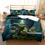 2023 Teenage Mutant Ninja Turtles Ny film Sängkläder Set Cover Örngott Set Barn Anime Rum Inredning Cover Present T-09 AU Single-140x210cm