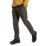 Craghoppers Mens Brisk Trousers with 3 Pockets Hiking Pants, Woodlandgrn, 34W Long EU