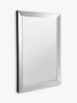 Gallery Direct Luna Rectangular Glass Frame Wall Mirror, Clear