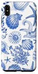 iPhone XS Max Blue Seashell Coastal Summer, Starfish, Women Case