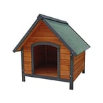 Gardiun Niche pour Chien Grand en Bois Loki 82x100x88 cm avec Toit à 2 Pentes et Toiture en Asphalte