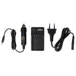 vhbw Chargeur compatible avec Olympus Pen E-P5, F caméra caméscope action-cam + câble de voiture + témoin de charge 8,4 V