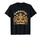 Namastay Sober NA AA 12 Step Recovery Meditation Sobriety T-Shirt