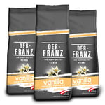 Der-Franz Coffee, flavoured with Vanilla, Arabica and Robusta coffee beans, 3 x 500 g