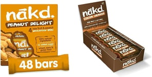 Healthy Vegan Snack Bars 35g - Multipack 48 Peanut Delight & 18 Cocoa Orange