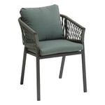 Lot de 2 fauteuils de jardin Oriengo Olive & Graphite - Vert olive / Graphite - Hespéride