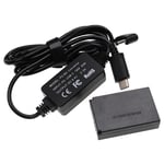 1x USB Mains Power Adapter for Canon EOS Rebel SL1 M50 Mark II 2 m