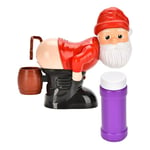 Christmas Funny Santa elektriska bubblor maskin leksak bärbar stor kapacitet bubbelblåsare för pojke flicka 1pc