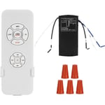 Takfläkt fjärrkontrollsats med trådlös fjärrkontroll och takfläkt lampa mottagare Timing Switch