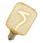 LED Lampa E27 Filament Spiral Square Guld 170lm DIM 3,5W/818