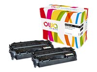 Owa - 2-Pack - Svart - Kompatibel - Tonerkassett (Alternativ För: Hp Cf280x, Hp Cf280xd) - För Hp Laserjet Pro 400 M401, Mfp M425