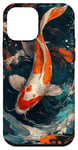 Coque pour iPhone 12 mini Majestic Koi Fish Water Art Colors