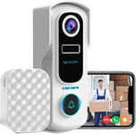 Video Doorbell Camera Wireless with Chime, UCOCARE 2K WiFi Camera Doorbell with