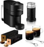 Nespresso Coffee Machine Barista Bundle includes Vertuo Pop black by Magimix,