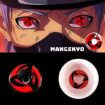 2 stycken/1 par Färgade Kontaktlinser Halloween Anime Kakashi Sharingan Cosplay Tillbehör Årliga Receptbelagda Färgade Kontaktlinser