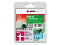 Agfaphoto - 4-Pack - 28 Ml - Svart, Gul, Cyan, Magenta - Kompatibel - Bläckpatron (Alternativ För: Brother Lc985bk, Brother Lc985c, Brother Lc985m, Brother Lc985valbp, Brother Lc985y) - För Brother Dcp-J125, Dcp-J140, Dcp-J315, Dcp-J515, Mfc-J220, M