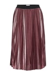 Saint Tropez U8000, Jersey Skirt Below Knee Knälång Kjol Rosa [Color: ARONIA ][Sex: Women ][Sizes: M,L ]