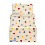 Emma Bridgewater Polka Dot Original Set Of 3 Square Cake Tins