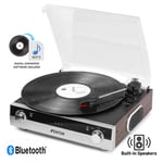 RP102A Bluetooth Record Player with Vinyl MP3 Converter, Speakers USB 3-Speed LP