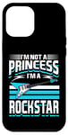 Coque pour iPhone 12 Pro Max Je ne suis pas une princesse, je suis une rockstar, guitariste Rock n Roll