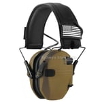 Honeywell DulElectronic Shooting Earmuff,Anti-bruit,Sauna,Téléphone,Amplification du son,Protection auditive,Casque,Pliable - Type WK-Desert #A