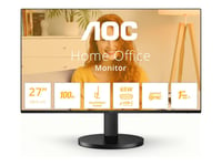 AOC Q27B3CF2 27" 2560 x 1440 LED-skärm med IPS-panel och USB-C PD65W