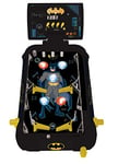 LEXIBOOK JG610BAT Batman Electronic Pinball Machine, Fun Sounds and Light Effects, 5 Obstacles, Works with 3 LR14 Batteries, Black/Yellow