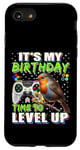 Coque pour iPhone SE (2020) / 7 / 8 It's My Birthday Bird Time to Level Up Jeu vidéo