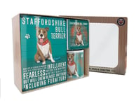 Metal Sign Mug & Coaster Boxed Gift Set - Staffordshire Bull Terrier Dog