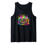 Splash Art Vintage Radio Antique Radios Tank Top