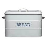 KITCHEN CRAFT LIVING NOSTALGIA FRENCH GREY BREAD BIN