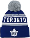 NHL Mössa Cuffed Pom Knit  Jr. - One size, Toronto Maple Leafs