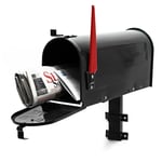 Us mailbox boite aux lettres design américain noir montage au mur poste Helloshop26 16_0000334