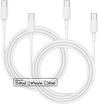 Câble pour Phone 15 2M 2Pack, Cable iPhone USB C vers usbc Charge Rapide 60W pour Apple iPhone16/16 Pro/16 Pro Max/15/15 Plus/15 Pro/15 Pro Max,iPad, MacBook