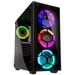 Kolink Observatory RGB Black - MT/E-ATX/Verre trempé #