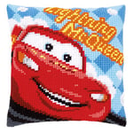 Vervaco Cross Stitch Cushion Kit, Disney, Lightning McQueen