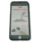 COQUE RIGIDE INTEGRALE AVEC FILM GLASS POUR APPLE IPHONE 7 PLUS 8 PLUS GRIS