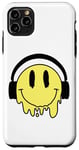 Coque pour iPhone 11 Pro Max Sourire jaune fondant drôle souriant visage dégoulinant mignon