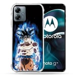 Cokitec Coque Renforcée pour Motorola G14 4G Manga Dragon Ball Sangoku Noir