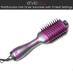 Envie Multifunction Hair Dryer Volumiser Hot Air Brush with 3 Heat Settings