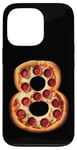 Coque pour iPhone 13 Pro 8e anniversaire Pizza Party Garçons Cheese Kids Pie Eight Bday Boy