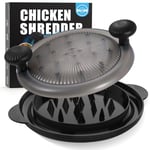 Eoaod Pro Chicken Shredder 10.8 inch, Large Chicken Breast Shredder Tool Twist, Meat Shredder Machine with Widened Anti Slip Mat Fix, , Suitable for Pork, Beef, Dishwasher (Translucent Black)