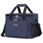 Lifewit Grand Lunch Bag de 40-Canettes (24L), Lunch Box Isotherme, Glacière et Sac Réfrigérant pour Adultes, Hommes, Femmes, Bleu foncé