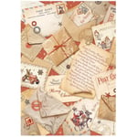 Stamperia Decoupage Papper - Gear up for Christmas Post Cards