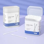 200 Sticks 100% Cotton Baby Cotton Buds Double Head Q-Tip Facial Swab  Make Up