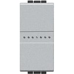 BTicino snt4051af LIVINGLIGHT Axial Light Switch, Tech Grey